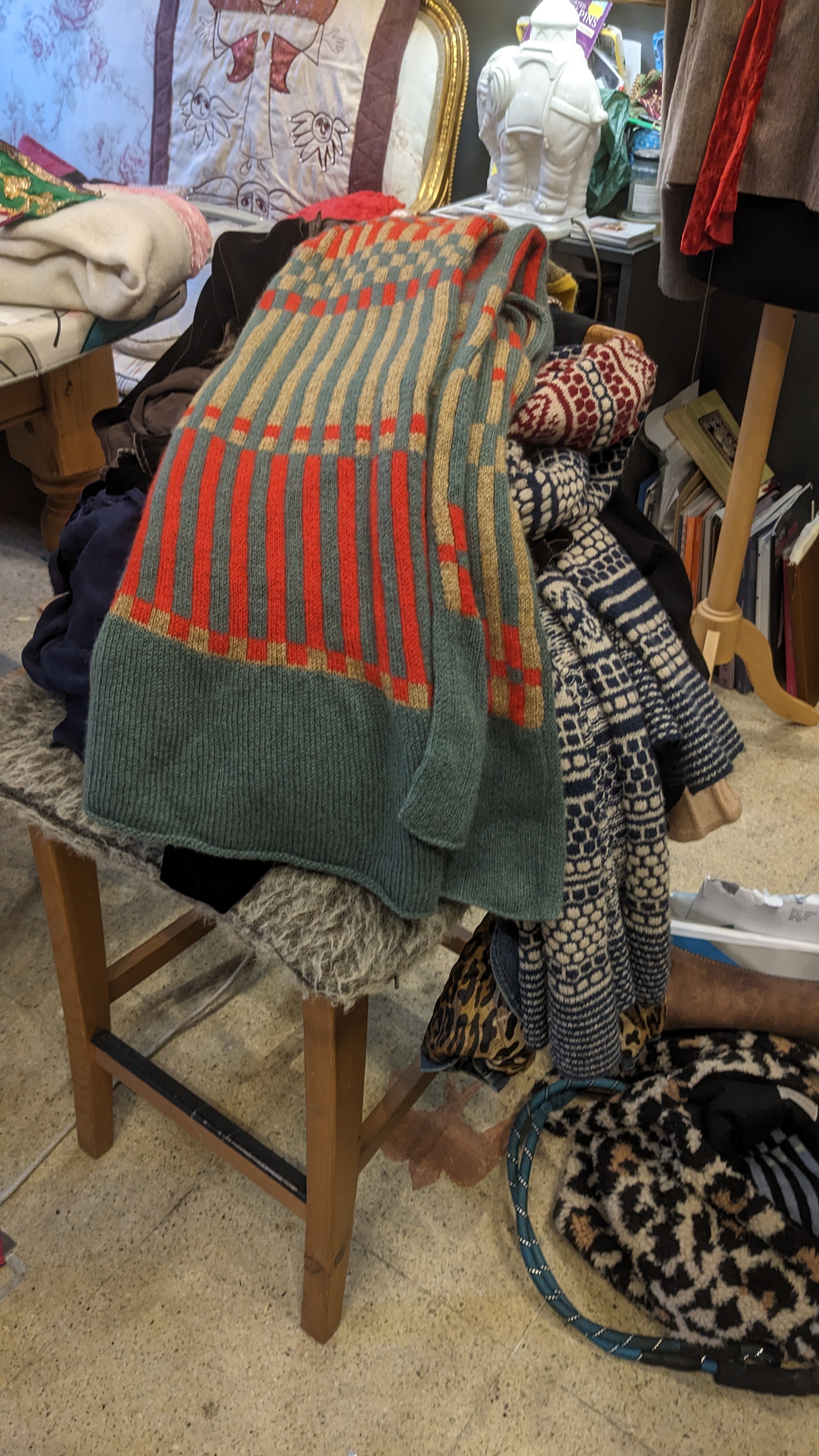 Pile of knitwear